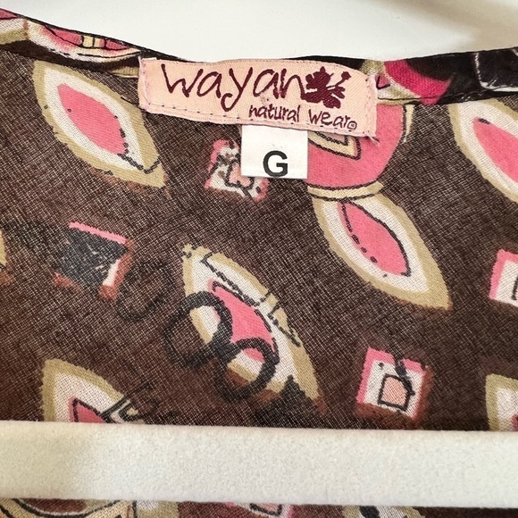 Wayan Cotton Dress with Tie and Sequins Brown Size - Picture 4 of 8